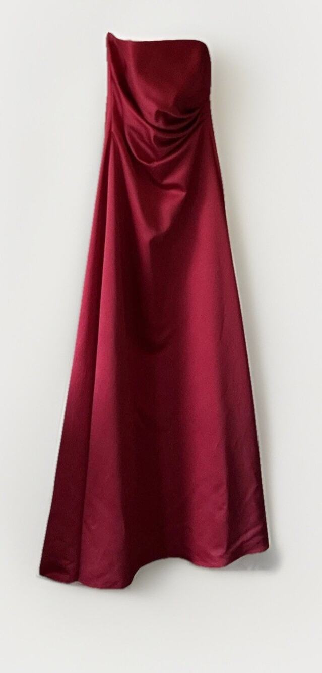 Vintage Red Strapless Formal Petite Dress Size 6 Michaelangelo